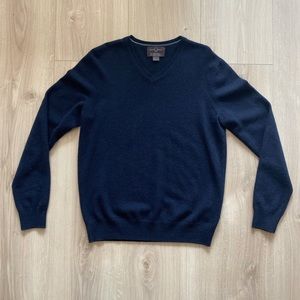 Cashmere sweater - size S - navy